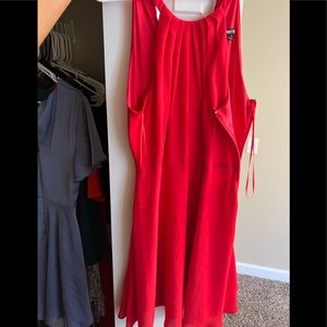Vibrant red Halter dress